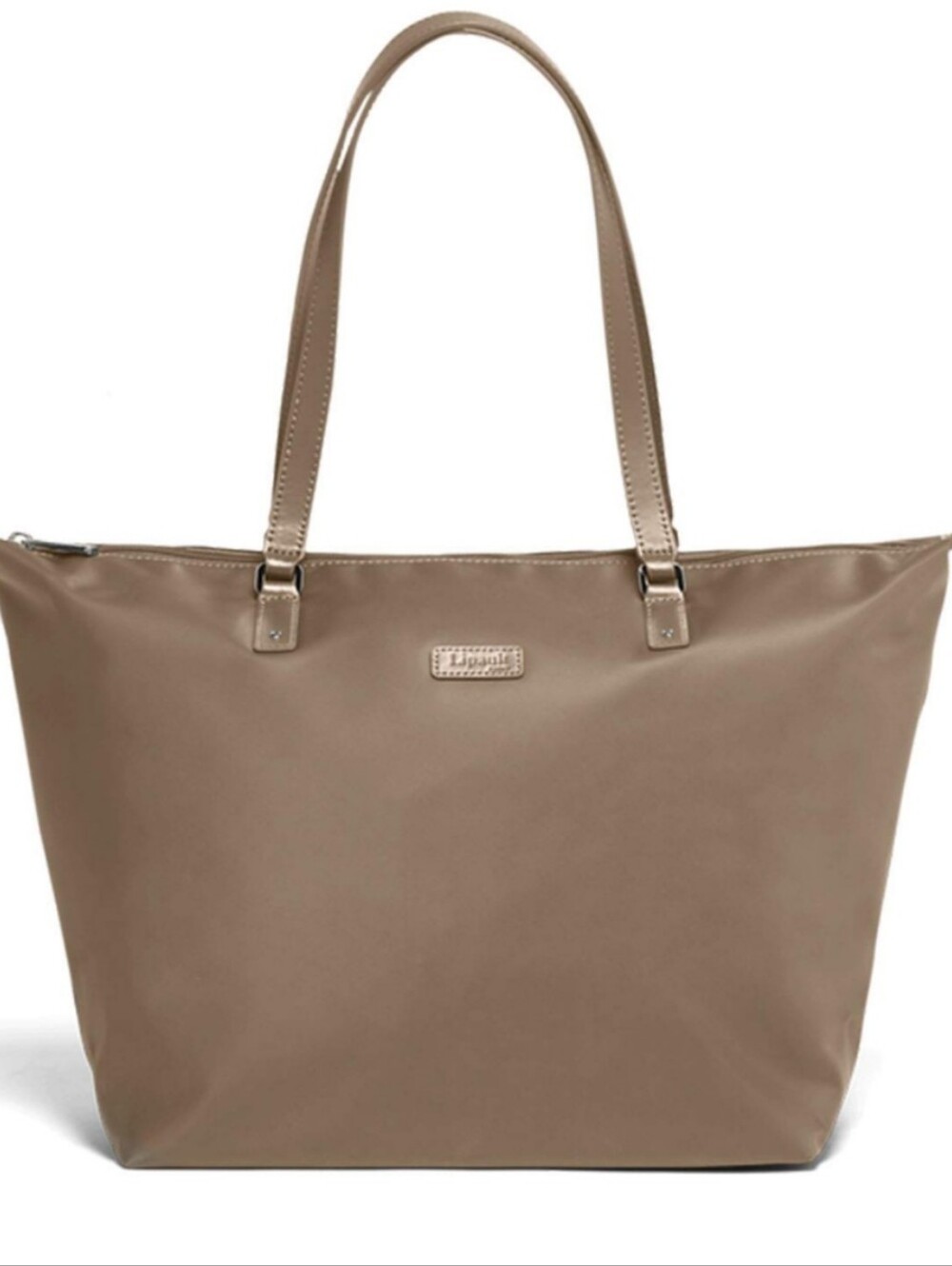 Lipault Taupe Tote Bag with Shoulder Straps